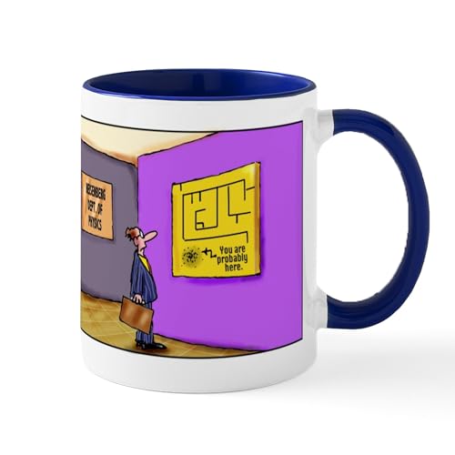 White/Navy Inside - Heisenberg Department Of Physics Mug