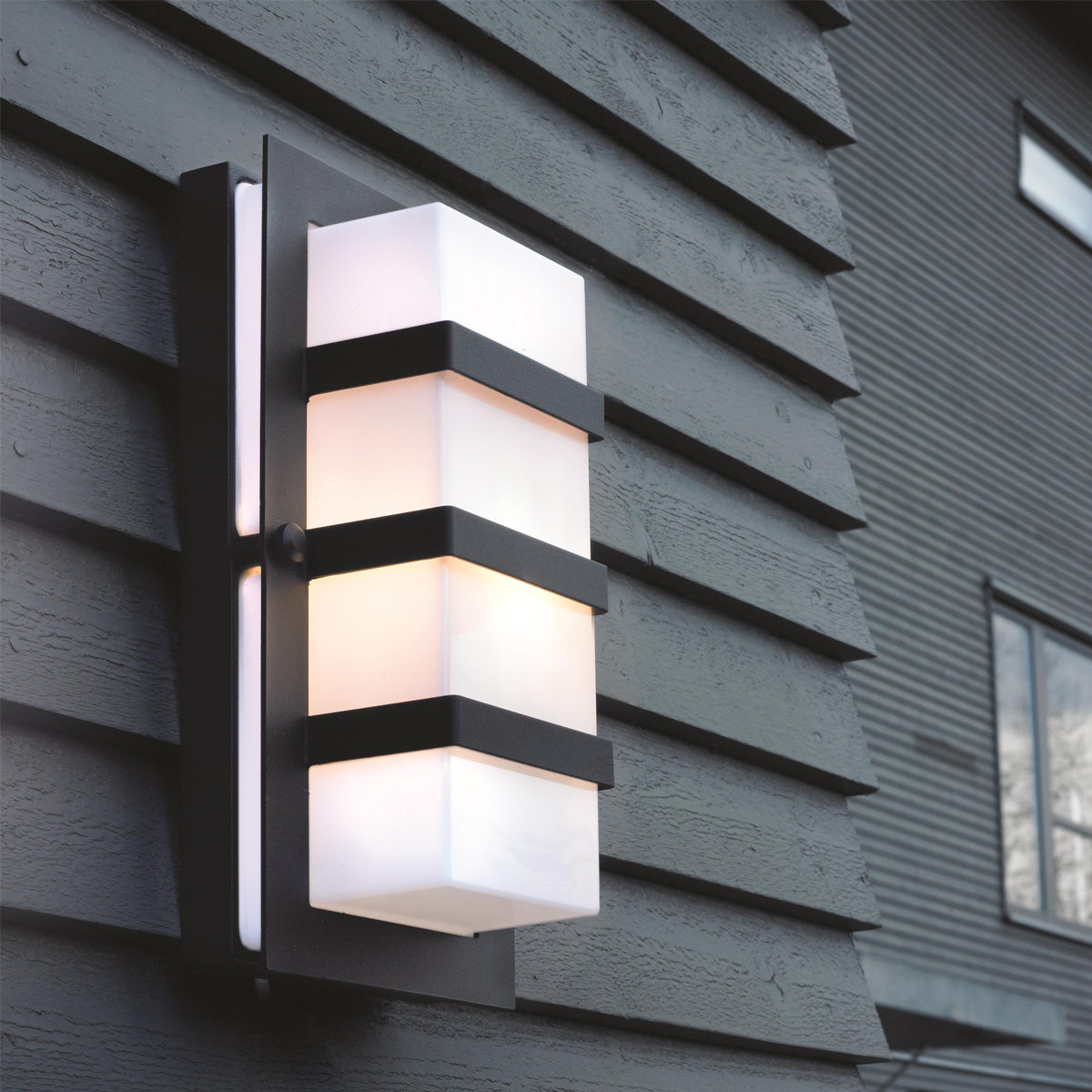 Boden 1-Light Wall Sconce in Black with Clear/Opal Glass - Perfect for Bedroom, Hallway, and Living Room Lighting