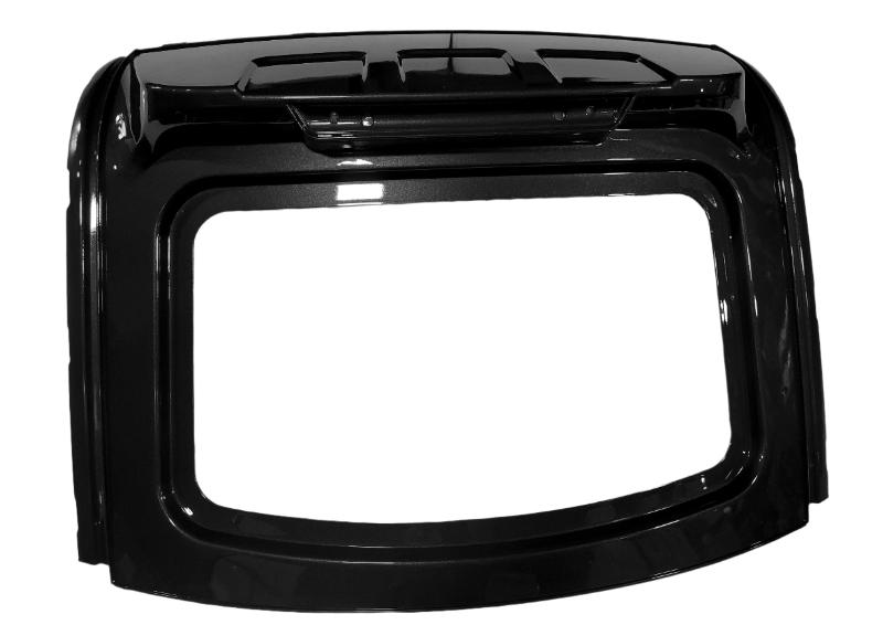 Red and Black Rear Window Frame for Cars - Durable & Stylish Auto Accessory - Perfect for SUVs, Trucks, and Sedans