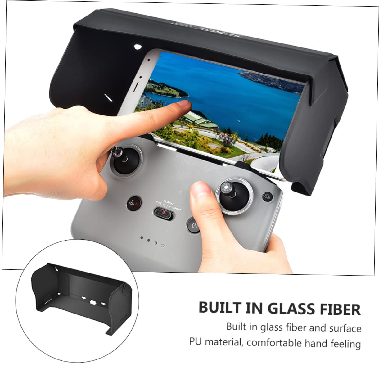 Veemoon Remote Controller Sun Hood - 3-Fold Sunshade Cover for DJI Mavic 2/DJI Mavic 2 Pro/DJI Mavic 2 Zoom - Anti-Glare Protection for Drone Remote Control (Perfect for Sunny Outdoor Flying)
