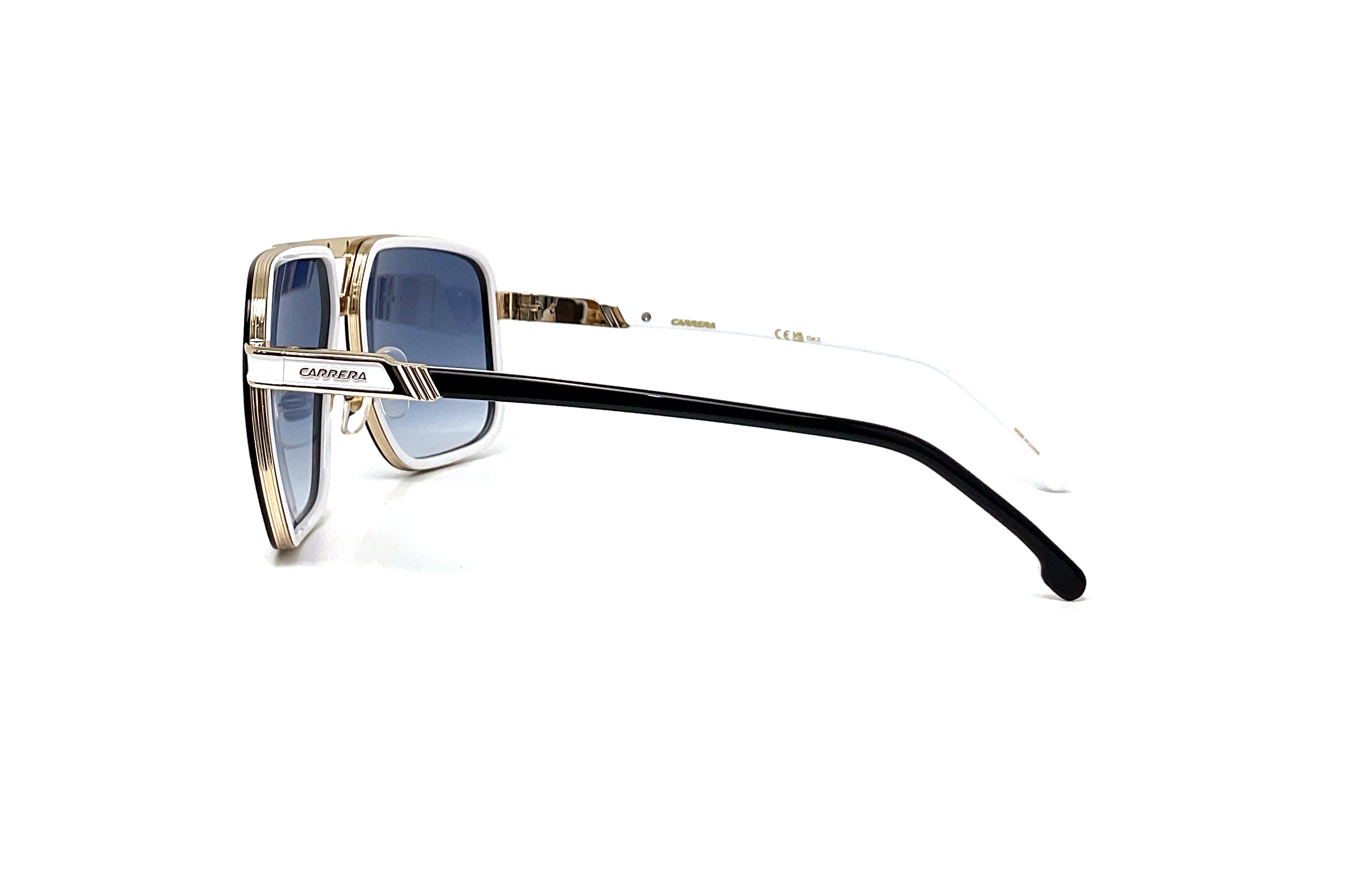 Carrera 1071/S Black & White Sunglasses - Polarized UV Protection for Men & Women - Perfect for Driving, Running, and Outdoor Activities