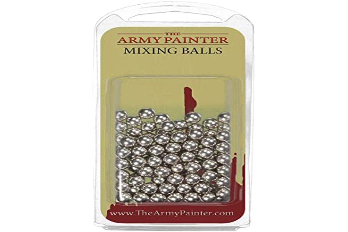 The Army Painter Paint Mixing Balls - 100 Pcs 5.5mm Rust-Proof Stainless Steel Agitator Balls for Miniature & Model Paints - Perfect for Hobbyists, Warhammer, D&D Miniatures & Scale Modeling Projects