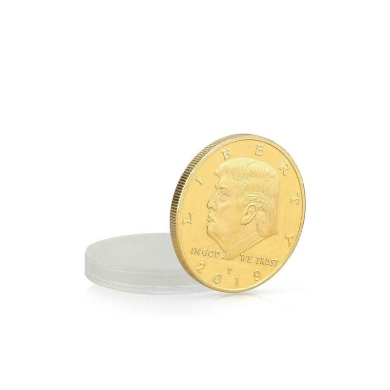 10PCS 2019 US President Donald Trump Inaugural Eagle Commemorative Coin Set - Gold Plated Collectible Coins for Gifts, Display & Coin Collections - Perfect for Political Memorabilia Enthusiasts & History Buffs
