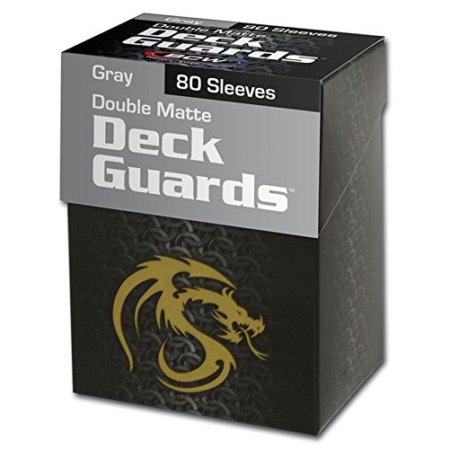 BCW 1-DGM80-GRY Deck Guard - 80 Card Storage Box - Matte Gray Finish - Perfect for MTG, Pokemon & Yu-Gi-Oh Card Protection & Organization