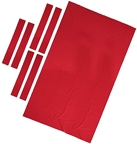 Zheshitech 8Ft Pool Table Felt - 0.6mm Thick Billiard Cloth Cover for Snooker & Pool Tables, Durable Red 1014 Felt - Perfect for Home Game Rooms & Professional Billiard Halls