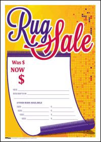 100-Pack Sale Tags for Rugs - Bulk Discount Price Labels for Retail Stores & Flea Markets - Perfect for Clearance Sales & Seasonal Promotions