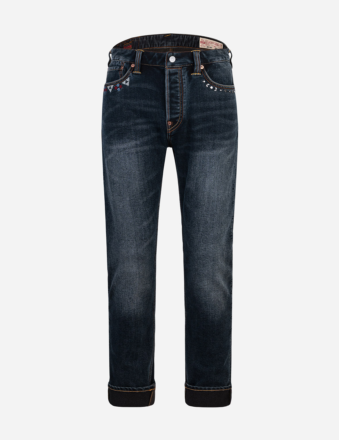 Stylish Seagull Embroidery Carrot Fit Jeans with Metal Studs - Trendy High Waist Skinny Denim Pants for Women | Perfect for Casual Wear, Street Fashion & Night Out