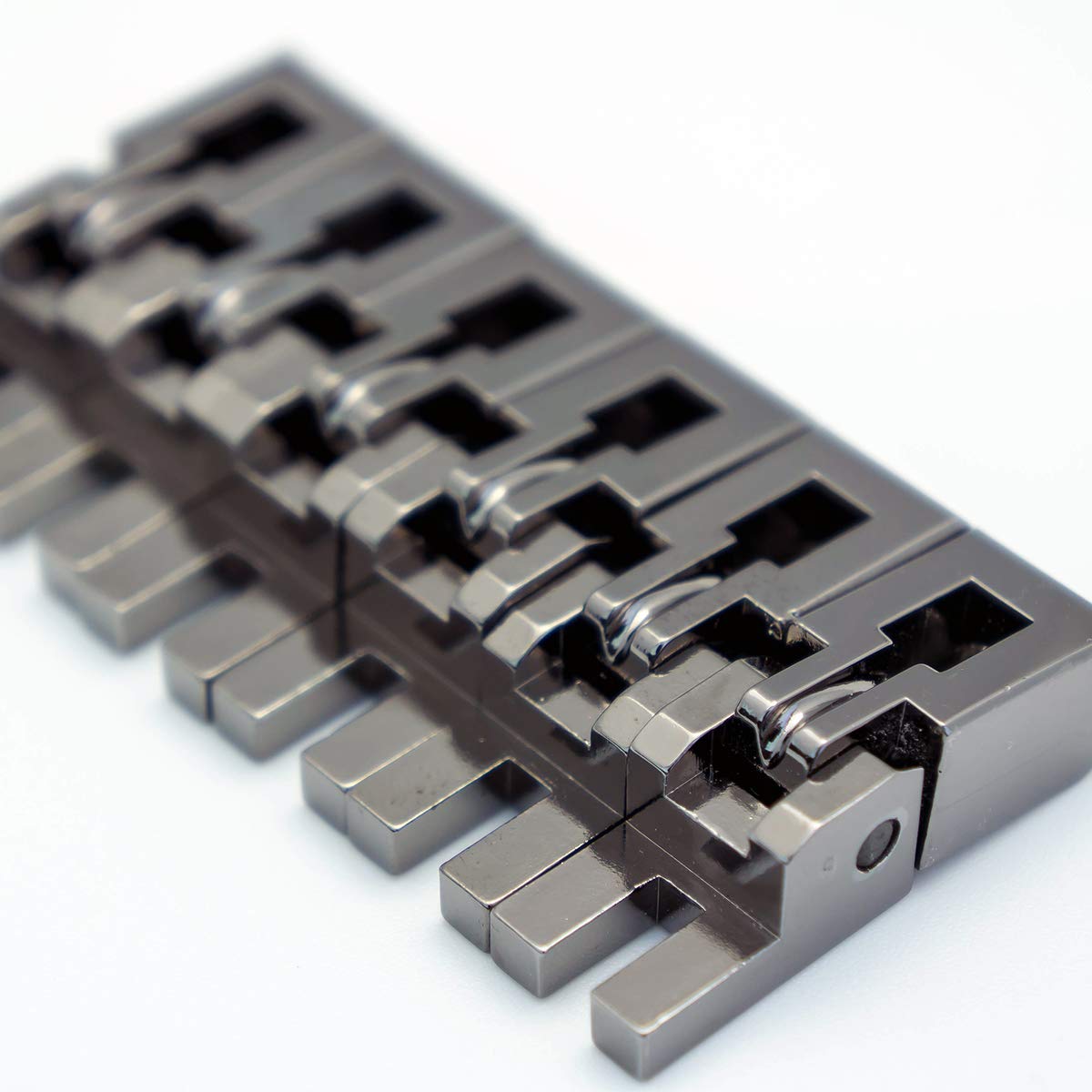 Floyd Rose 1000 Series Guitar Bridge Saddle Set - Black Nickel Finish for Electric Guitar Maintenance & Upgrade | Perfect for Guitar Repair, Setup, and Performance Enhancement