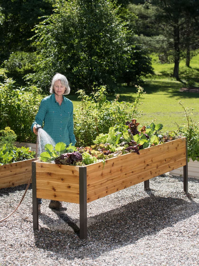 Exclusive 8ft Raised Garden Bed for Plants, Flowers & Vegetables | Outdoor Greenhouse Herb Planter Box | Durable Deck, Patio & Backyard Gardening Solution | Perfect for Urban Farming, Small Spaces & Organic Gardening - 96