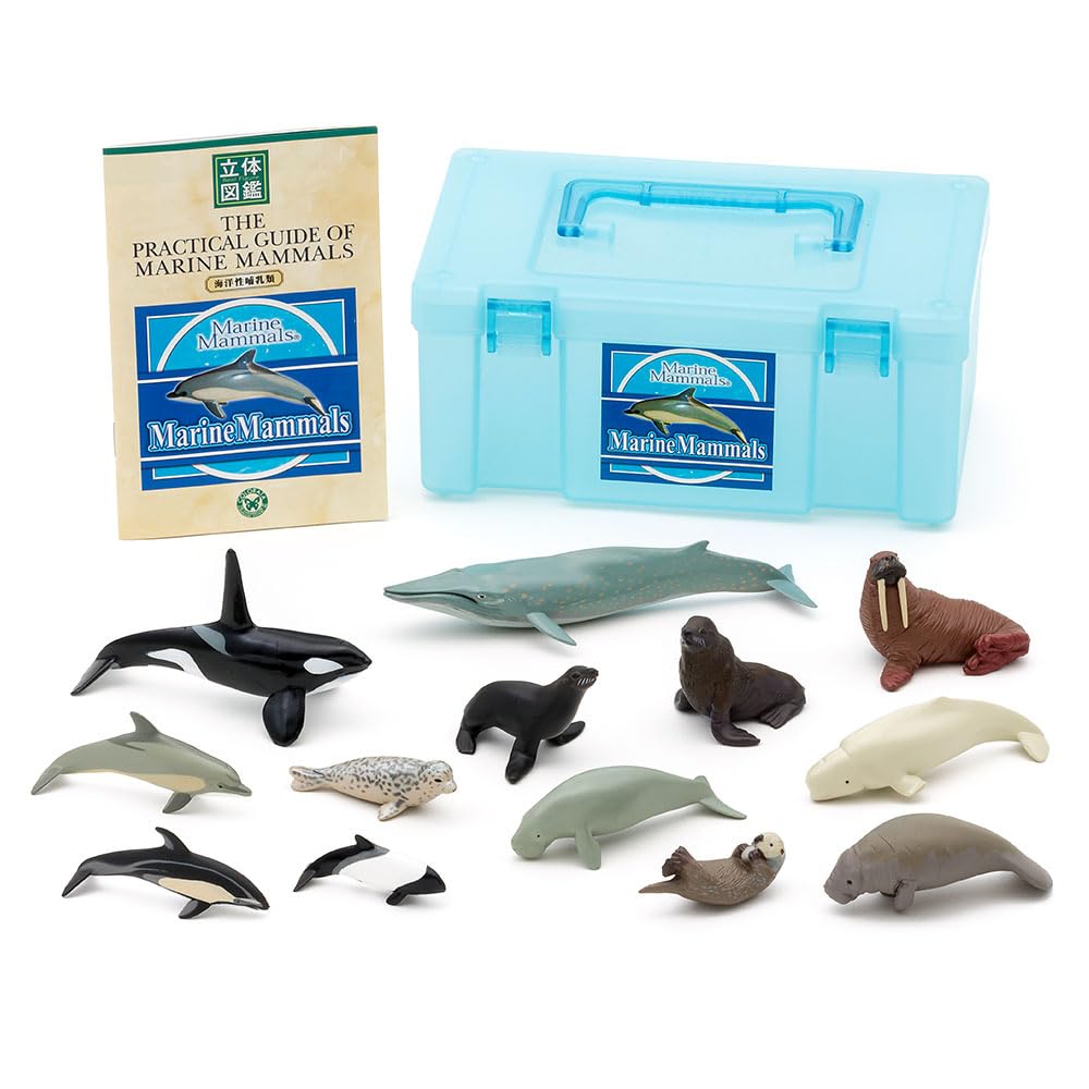 Authentic Marine Mammal Figurine Set - Lifelike Dolphin, Whale & Seal Collectibles for Kids & Adults | Perfect for Educational Play, Ocean-Themed Decor & Gift Giving