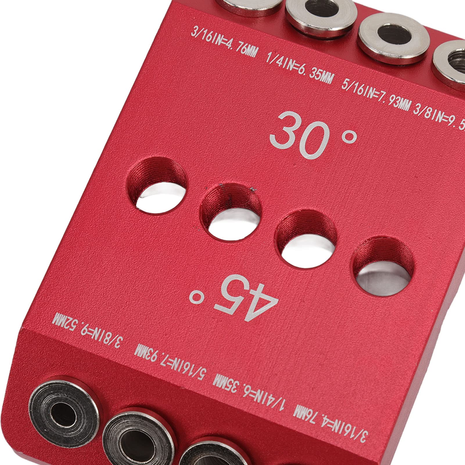 90 Degree Angle Drill Guide Template - Fdit 30/45/90 Degree Multi-Angle Hole Locator for Woodworking, Inch Measurement, Perfect for Display Stands & Cabinet Making | Drill Positioning Tool for Precise Angled Holes