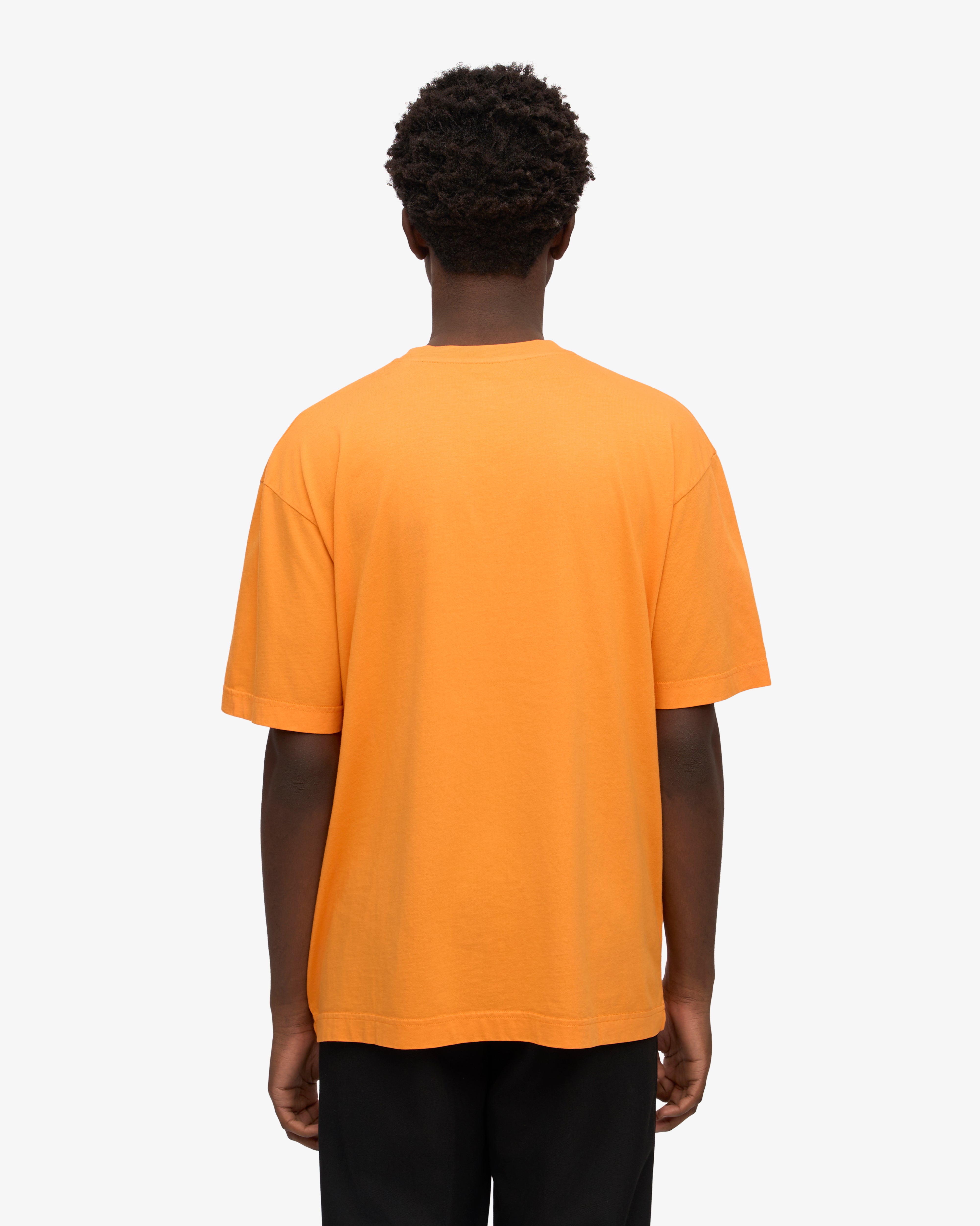 Oversized Organic Cotton T-Shirt for Women - Sunny Orange - Soft & Comfortable Casual Wear for Everyday Outfits & Loungewear