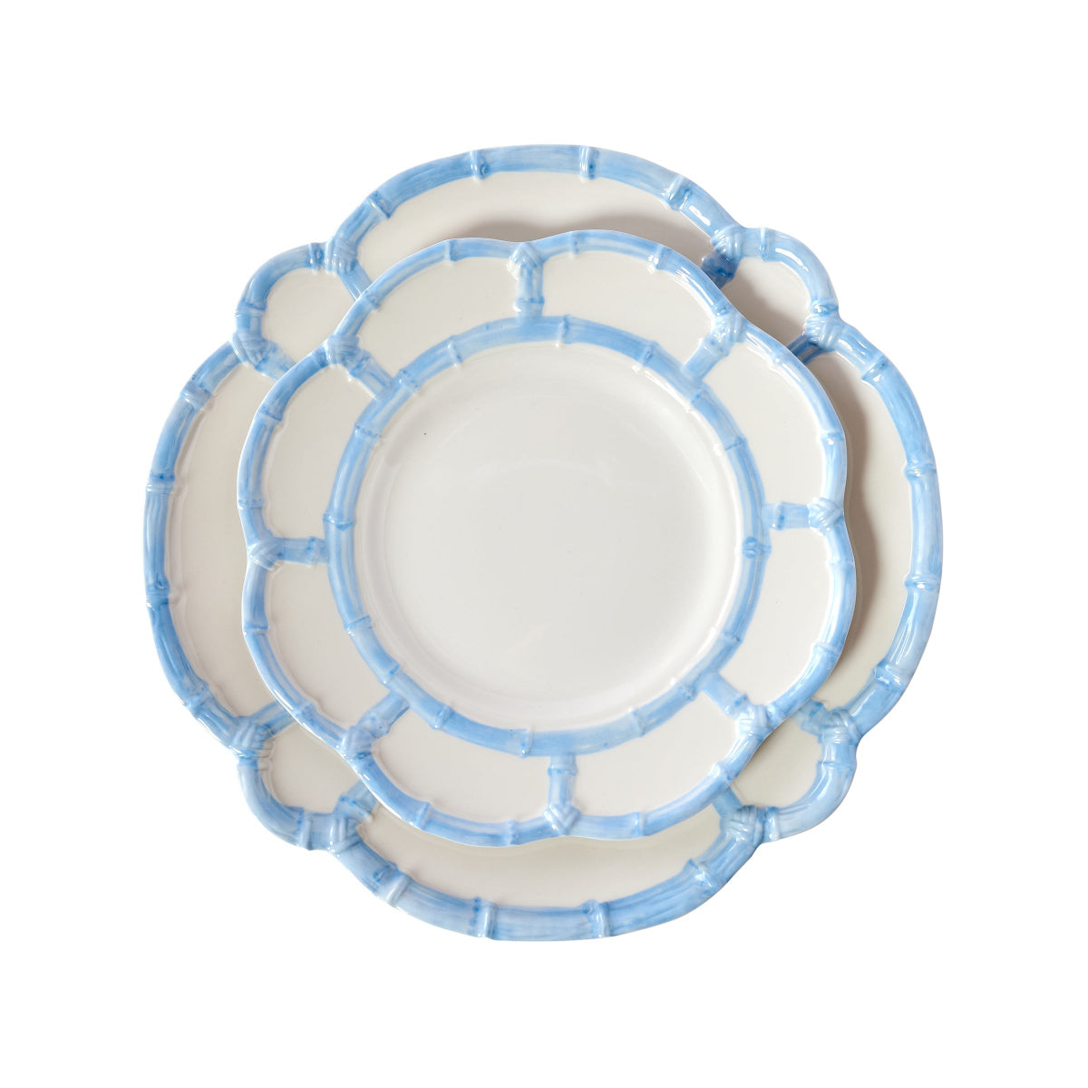 Eco-Friendly Bamboo Dinner Plates Set of 4 - Sustainable & Durable Tableware for Everyday Meals, Dinner Parties & Picnics