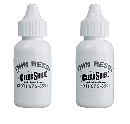 Clearshield Windshield Repair Resin Kit - 2 Pack 30ml Thin Auto Glass Scratch Repair Solution for Cars & Trucks | DIY Windshield Crack Fix for Clear Visibility & Safe Driving