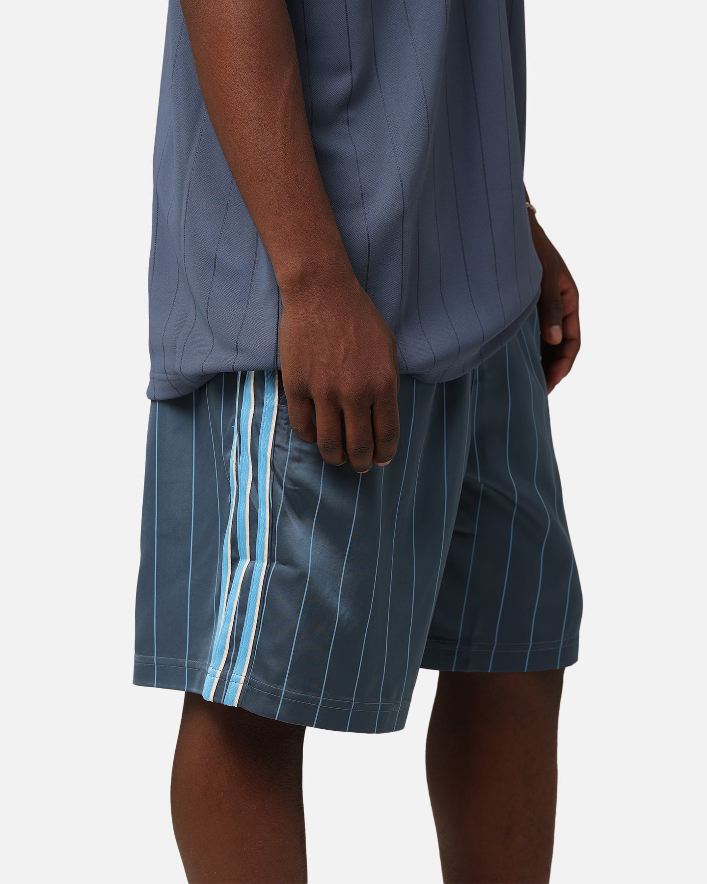 Adidas Pinstripe Sprinter Shorts - Men's Athletic Running Shorts with Side Pockets - Perfect for Gym, Jogging & Casual Wear