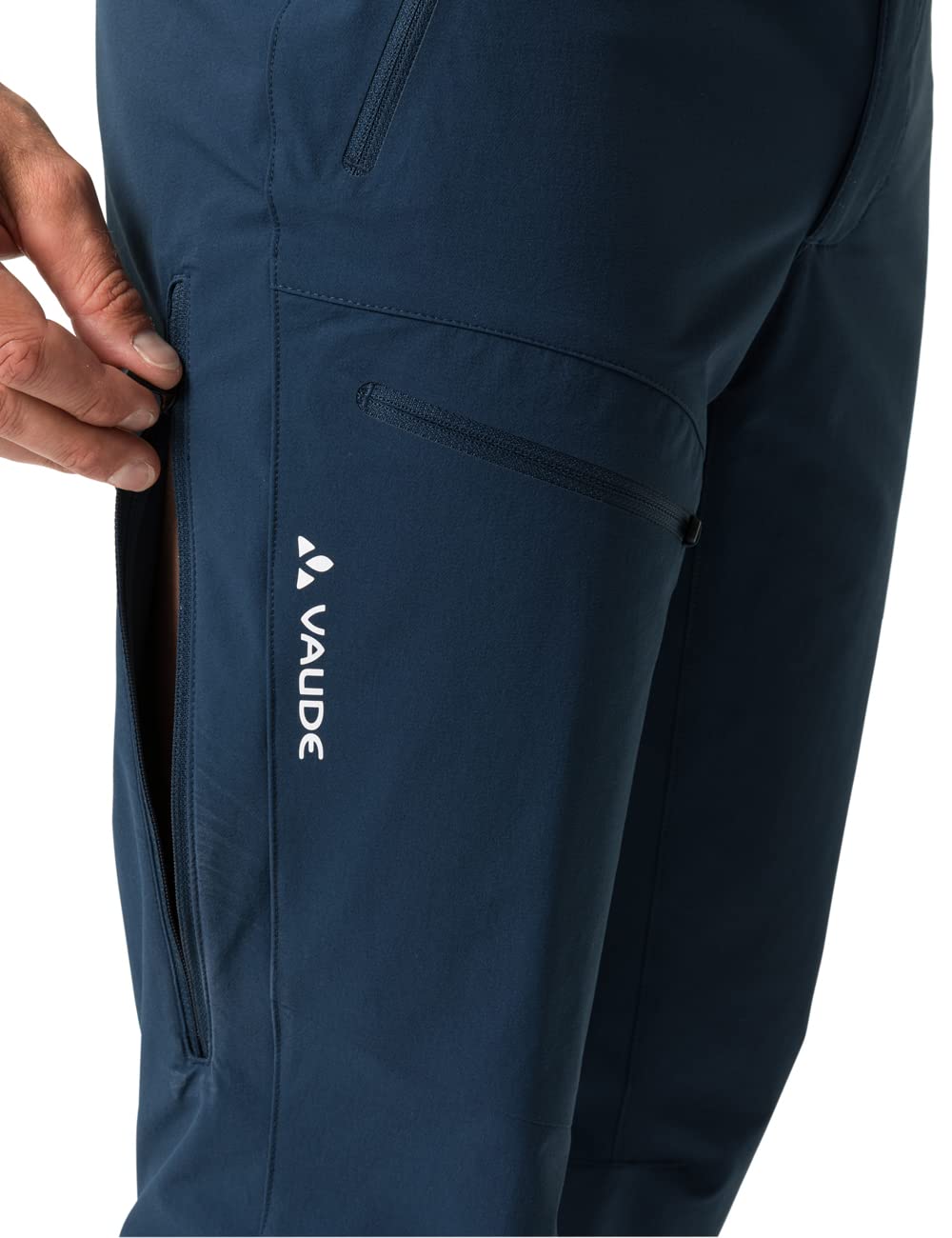 VAUDE Men's Badile Pants II Hiking Trousers - Dark Sea Uni, Size 48 EU - Durable Outdoor Pants for Hiking, Camping & Mountain Climbing