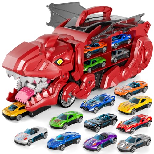 Red Dinosaur Truck