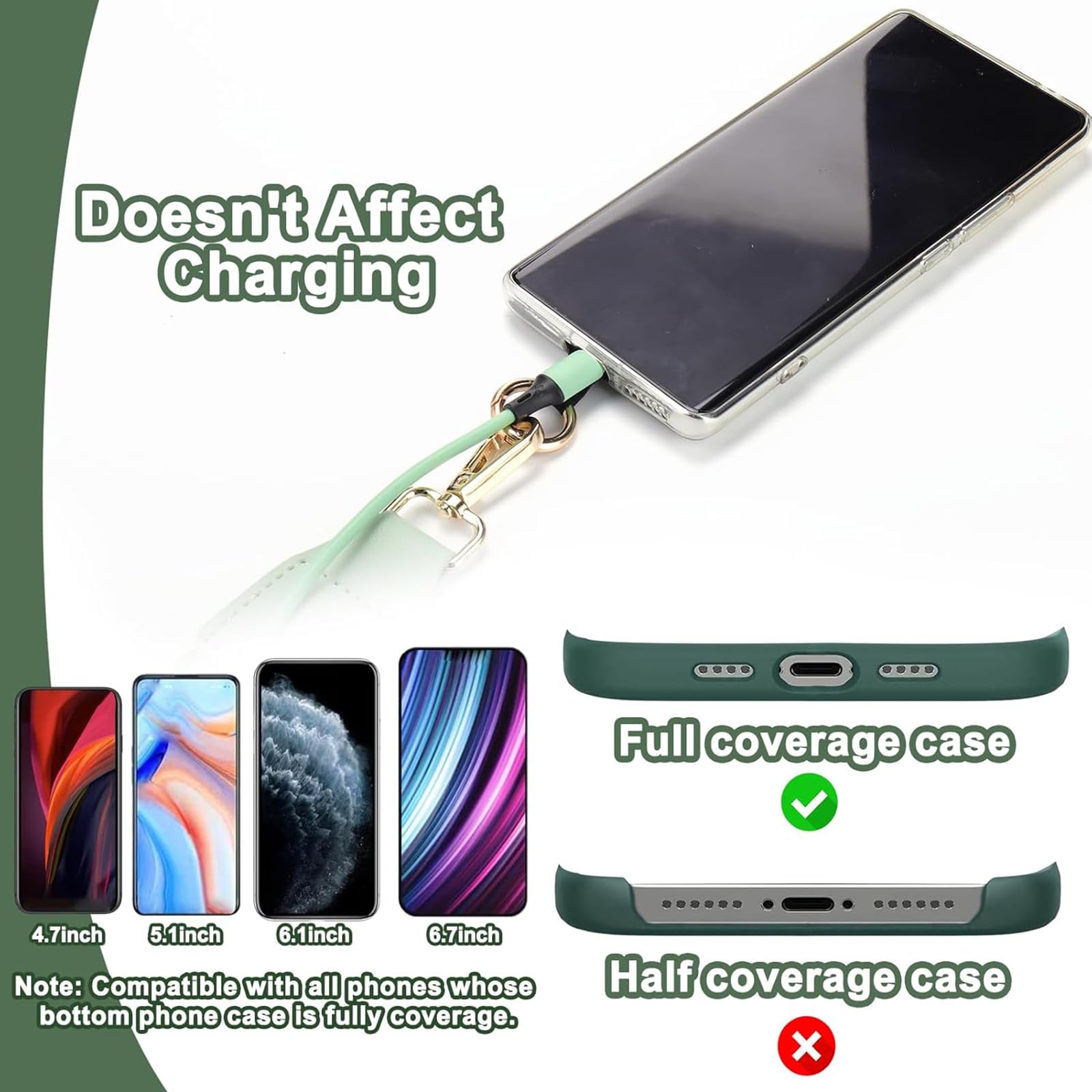 2025 New Phone Strap with Zippered Pouch & Clip - Hands-Free Crossbody Strap for iPhone/Samsung with Wallet Function | Perfect for Travel, Shopping & Outdoor Activities