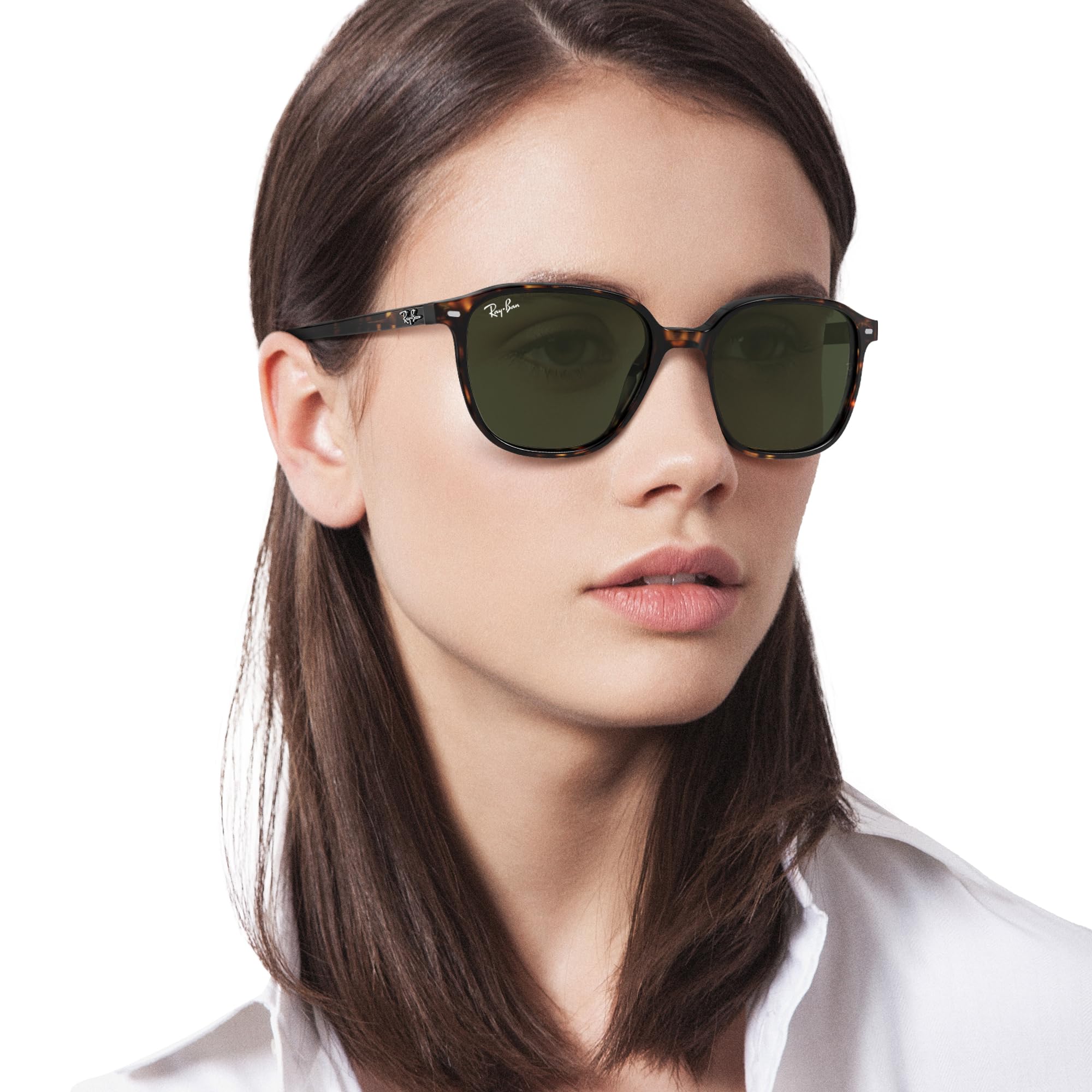 Ray-Ban RB2193 Leonard Square Sunglasses for Men & Women - Classic Polarized UV Protection Aviator Style - Perfect for Driving, Beach, and Outdoor Activities