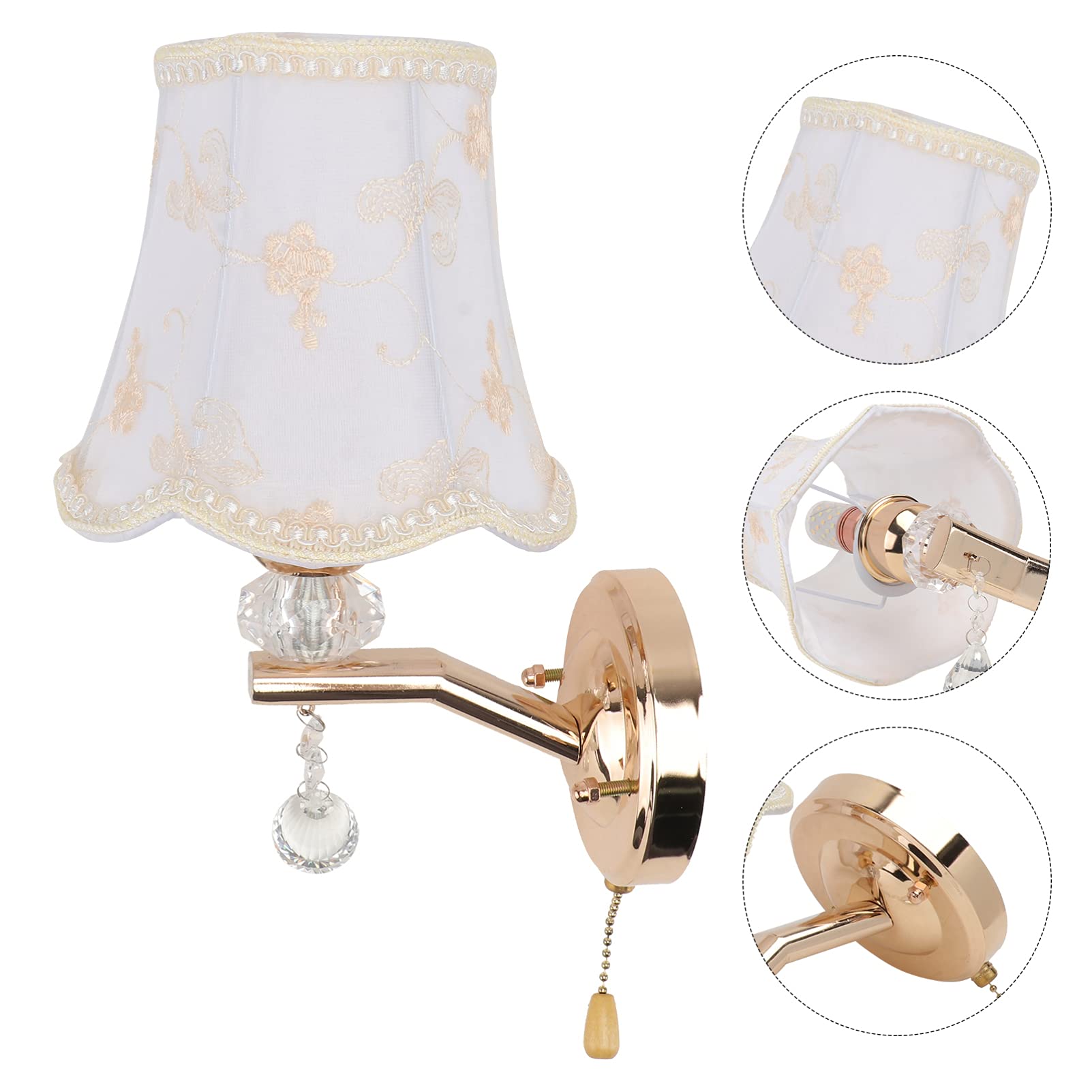1pc European Style Wall Lamp - Elegant Corridor & Bedroom Wall-Mounted Light, Creative Decorative Lighting for Porch, Hallway & Bedside (Indoor Use)
