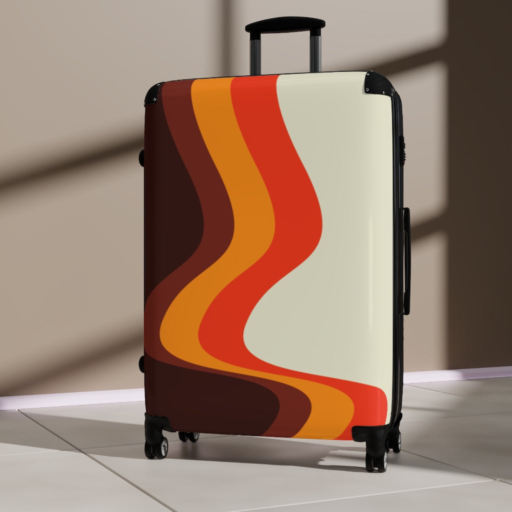 Vintage Style Carry On Suitcase - Retro Cabin Luggage with Wheels for Travel, Business Trips & Weekend Getaways
