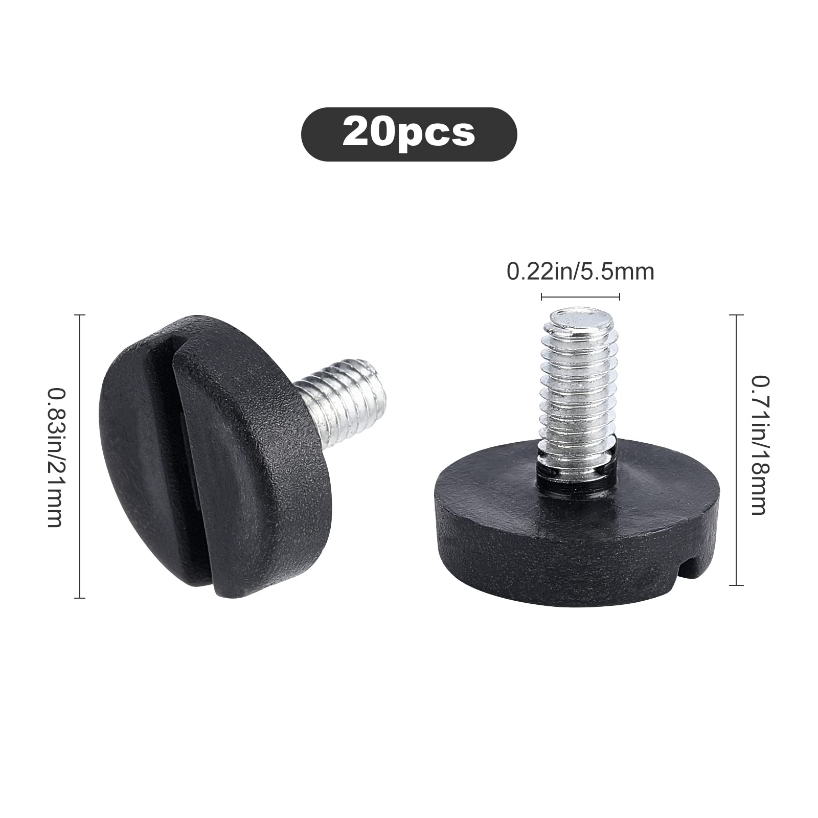 GORGECRAFT 20PCS 12mmxM6 Adjustable Furniture Leveling Feet - Galvanized Steel Threaded Leg Levelers for Tables, Chairs & Furniture - Perfect for Uneven Floors, Wobbly Furniture & Home Office Setup