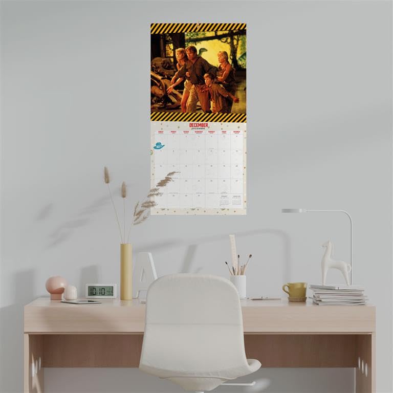 Jurassic Park 2025 Wall Calendar - 12