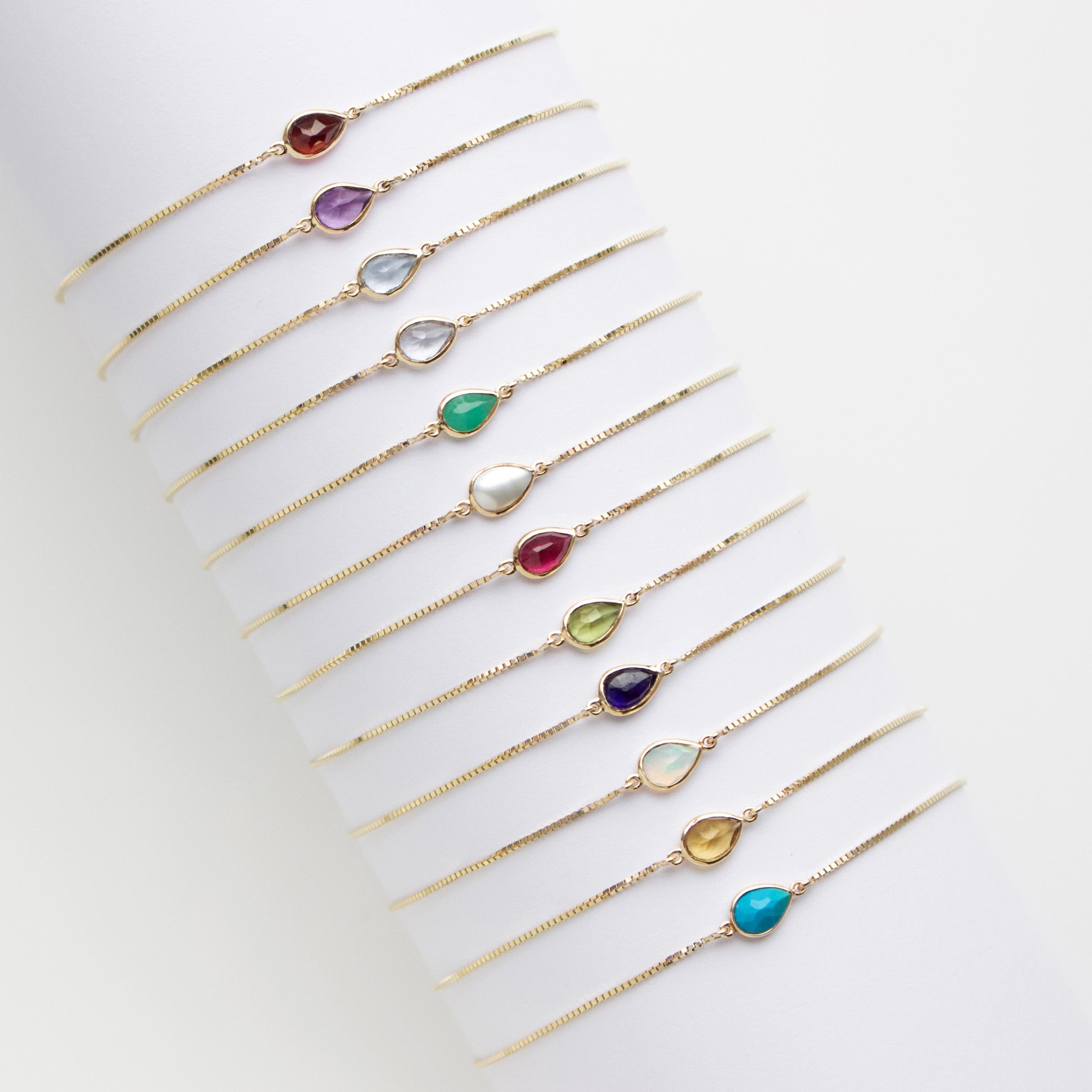 Birthstone Solitaire Bracelet - Dainty Sterling Silver Charm Bracelet for Women, Personalized Gift for Mom, Daughter, Wife - Perfect for Birthdays, Anniversaries & Special Occasions