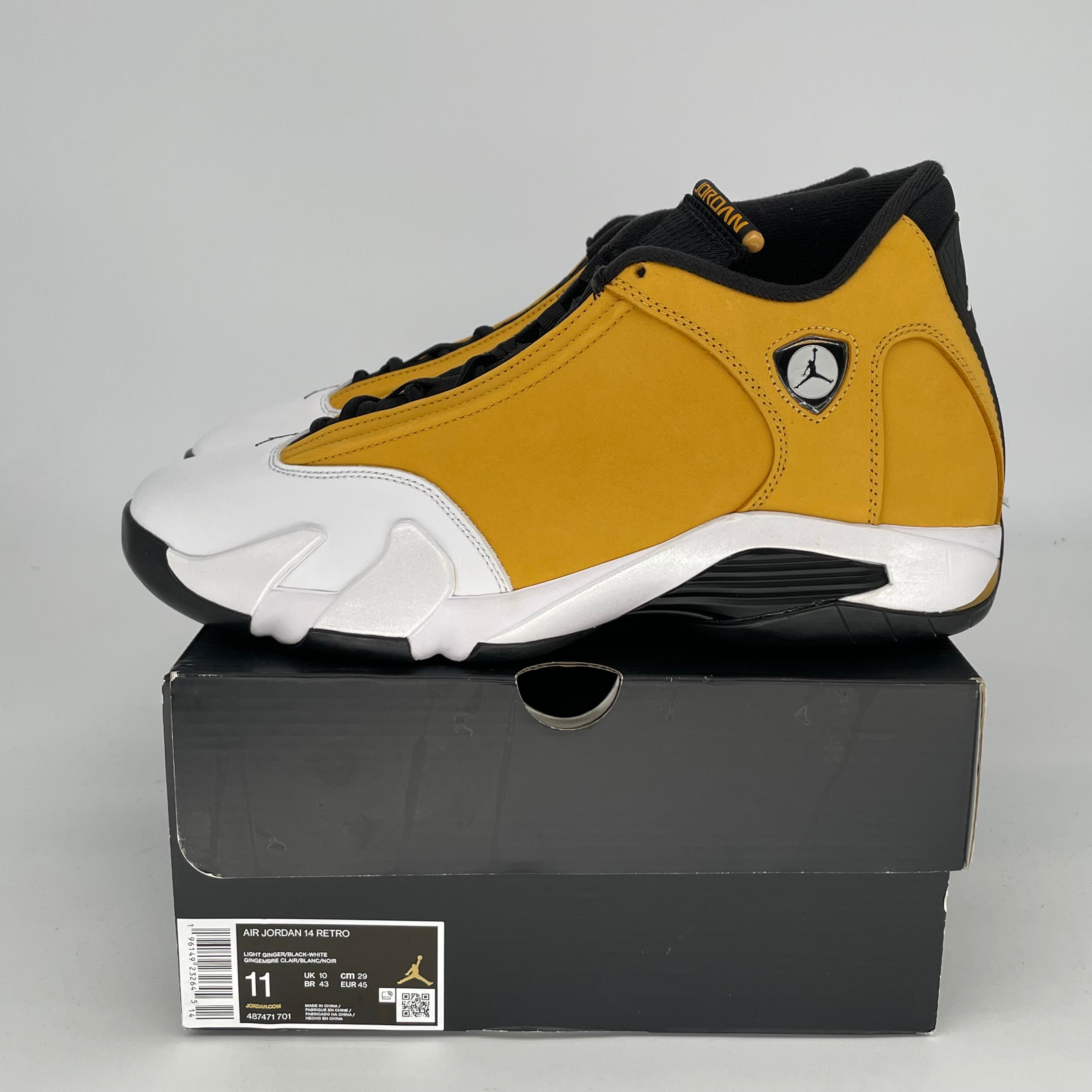 AIR JORDAN 14 Retro Light Ginger Men's Basketball Shoes Size 11 - 487471-701 | Authentic Sneakers for Sports, Streetwear & Casual Outfits