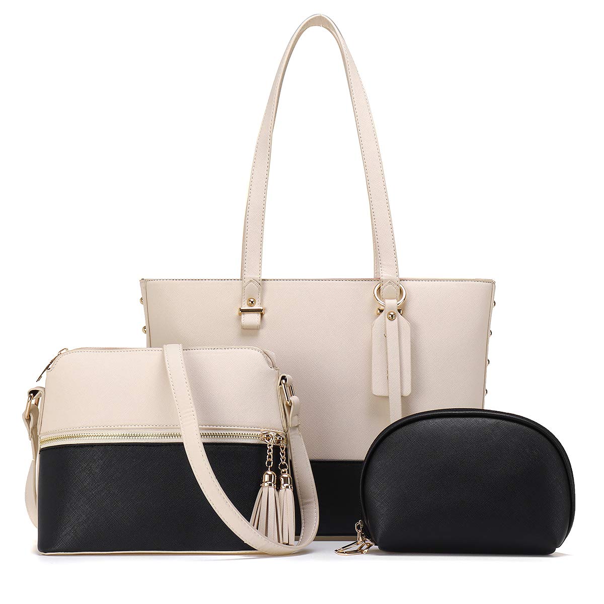 JOSEKO Women's Fashion Handbag Set - 3-Piece Tote, Shoulder & Crossbody Bags with Top Handle for Work, Travel & Daily Use | Stylish Satchel & Hobo Purse Collection