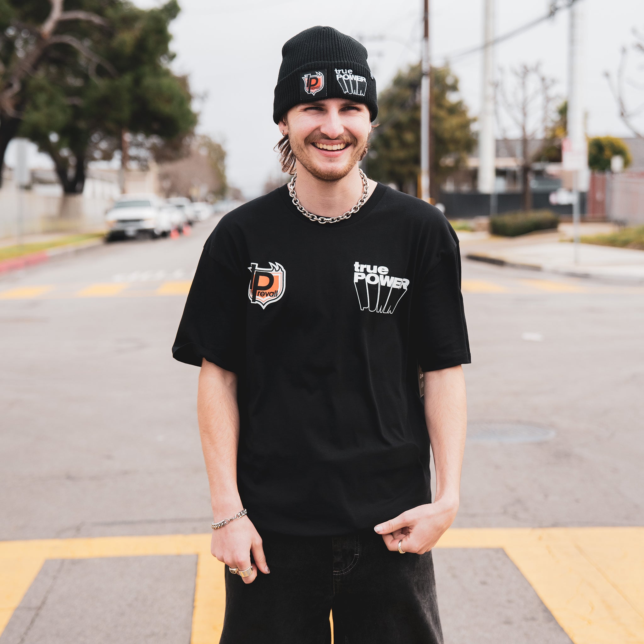 I Prevail x VG True Power Cuff Beanie - Official Band Merch - Unisex Winter Hat for Music Fans & Outdoor Activities