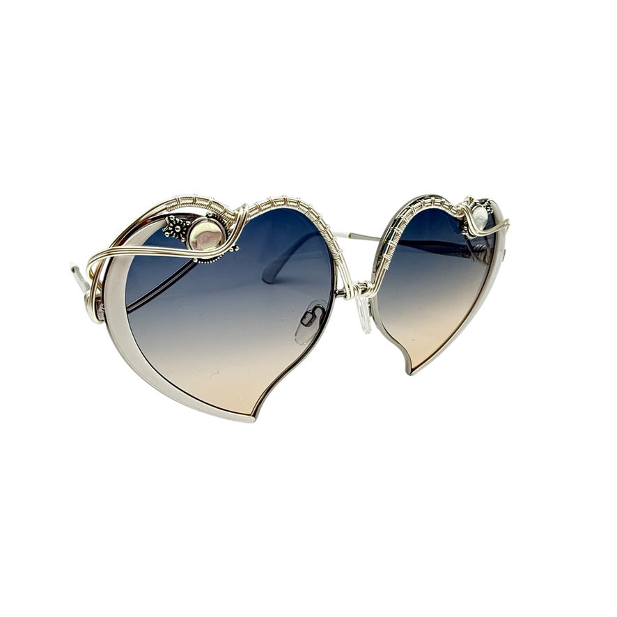 Blue Crush Hearts - Unique Handmade Jewelry for Women | Perfect for Valentine's Day Gifts, Anniversaries & Romantic Occasions