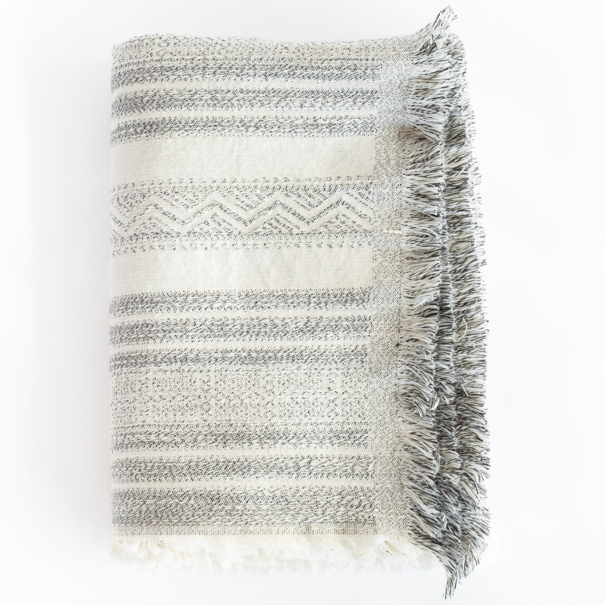 Willow Throw Blanket - Soft & Cozy Salt & Pepper Pattern - Perfect for Sofa, Bed & Outdoor Use