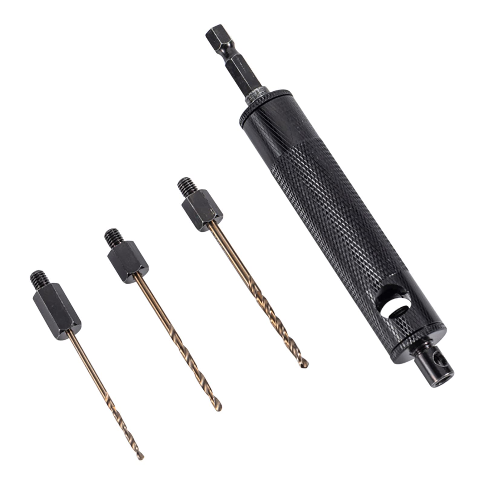 Automatic Riveting Tool Set - Air Punch Rivet Remover, Center Hole Punch & Spring Press Tool for Metal, Wood, Plastic, Glass (Black) | Perfect for DIY Projects, Metal Fabrication, and Home Repairs