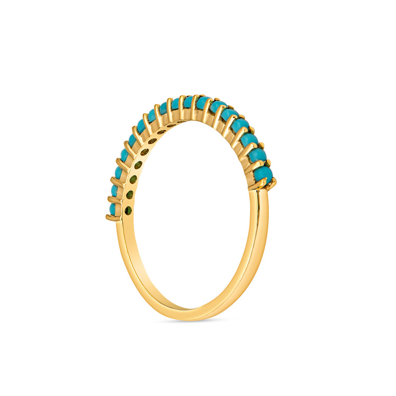 14K Gold Turquoise Ring for Women – Elegant Handmade Jewelry Gift for Birthday, Anniversary & Special Occasions