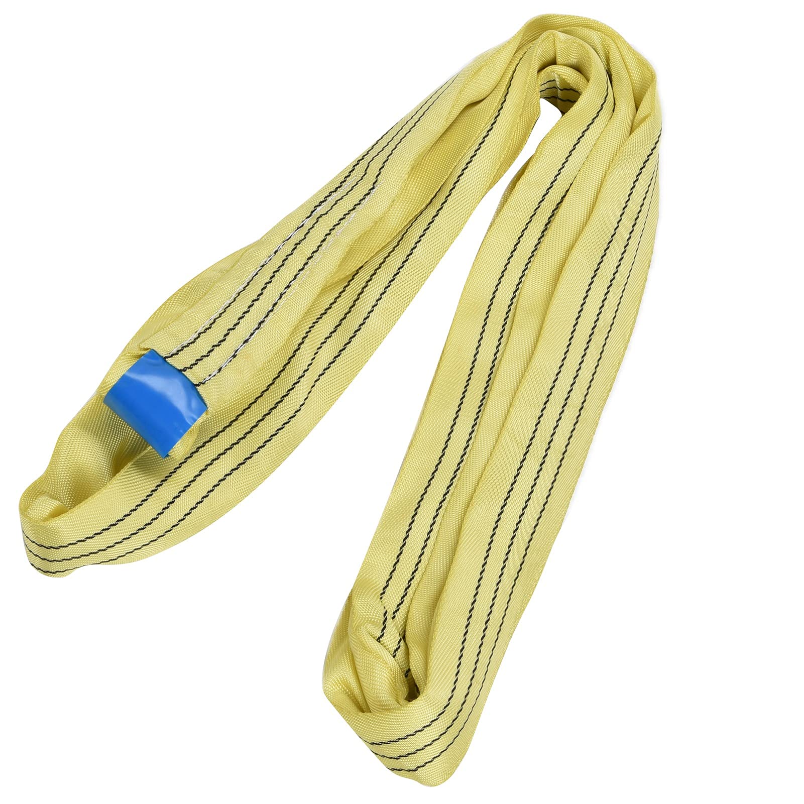 3T Endless Loop Lifting Sling - Heavy Duty Round Crane Strap for Electric Power, Transportation & Port Use (6M Length) - Ideal for Rigging, Towing & Industrial Material Handling