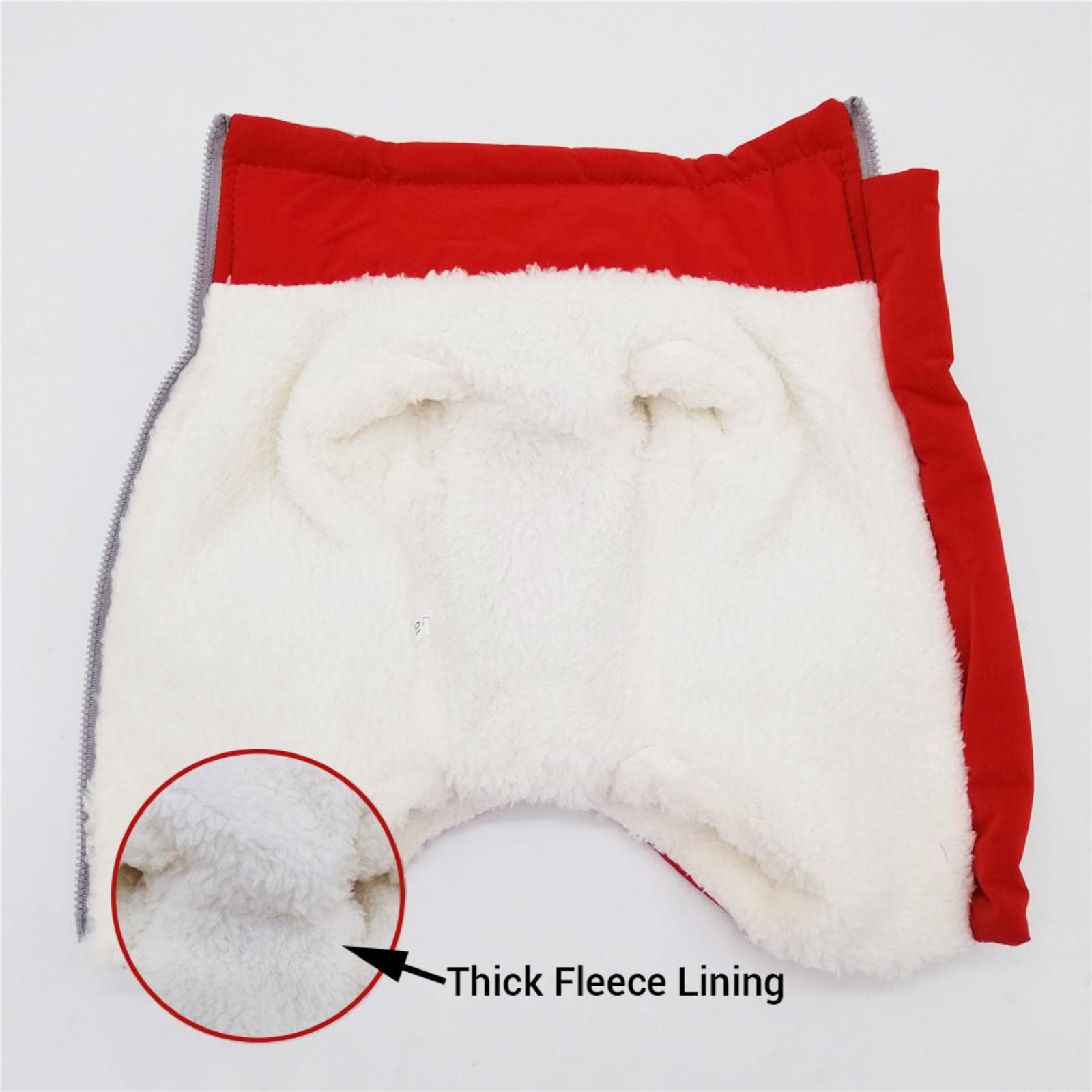 Small Dog Winter Coat - Warm Fleece Lined Puppy Jacket for Small & Medium Dogs | Cozy Cotton Dog Overalls for Cold Weather | Perfect for Outdoor Walks & Indoor Comfort
