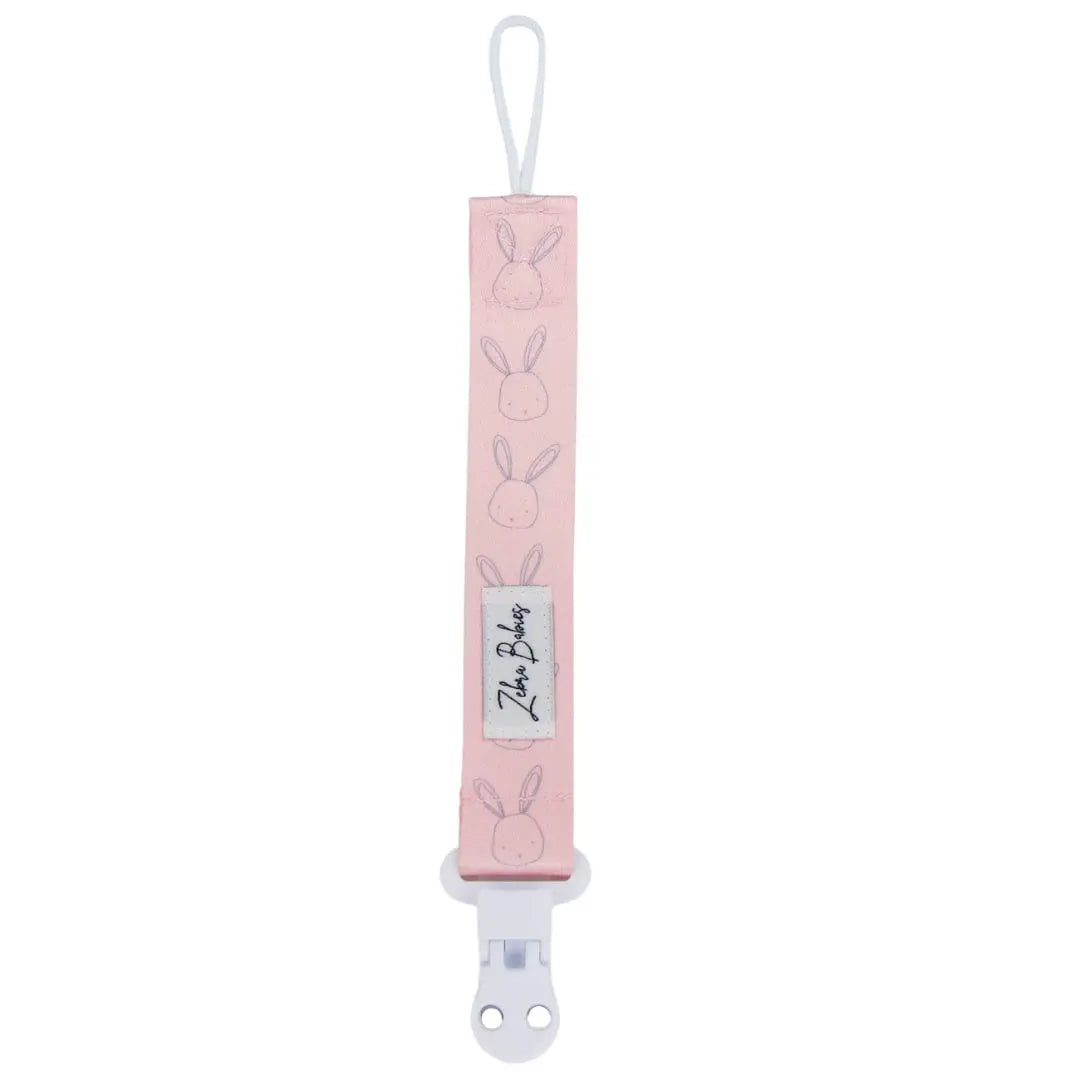 Zebra Babies Flexi Ribbon Pacifier Clip - Soft Silicone Dummy Holder for Newborns & Infants - Perfect for Strollers, Car Seats & Baby Carriers