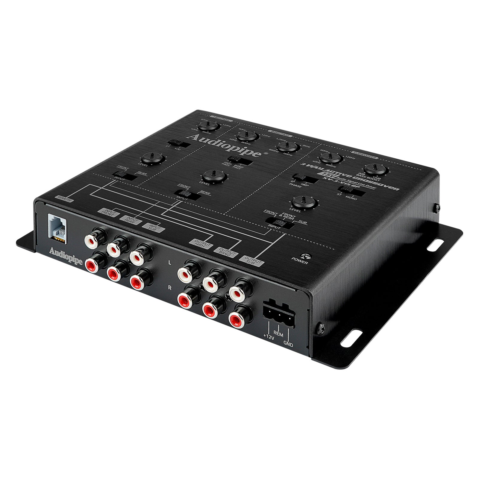3-Way Active Crossover with Bandpass Filter for Car Audio Systems - XV-3-V15BP - Perfect for Home Theater & Professional DJ Setups