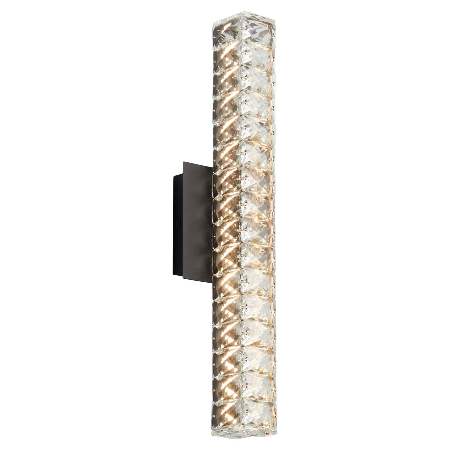Oxygen Elan 3 573 15 Inch Modern Vanity LED Wall Light Fixture in Black - Perfect for Bedroom, Bathroom & Dressing Room Lighting