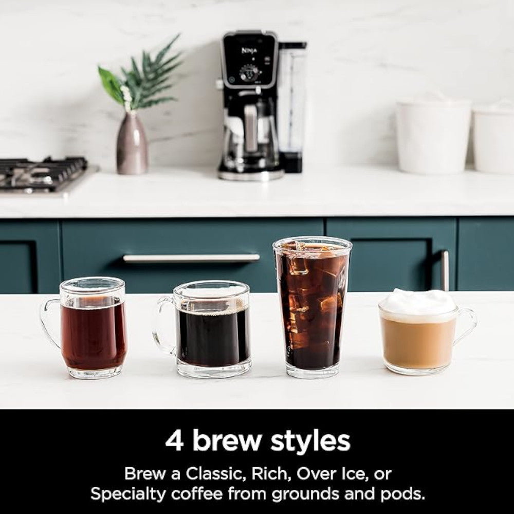NINJA CFP301C DualBrew Pro Specialty Coffee System - Blemished Package with Full Warranty | Perfect for Home & Office Coffee Brewing