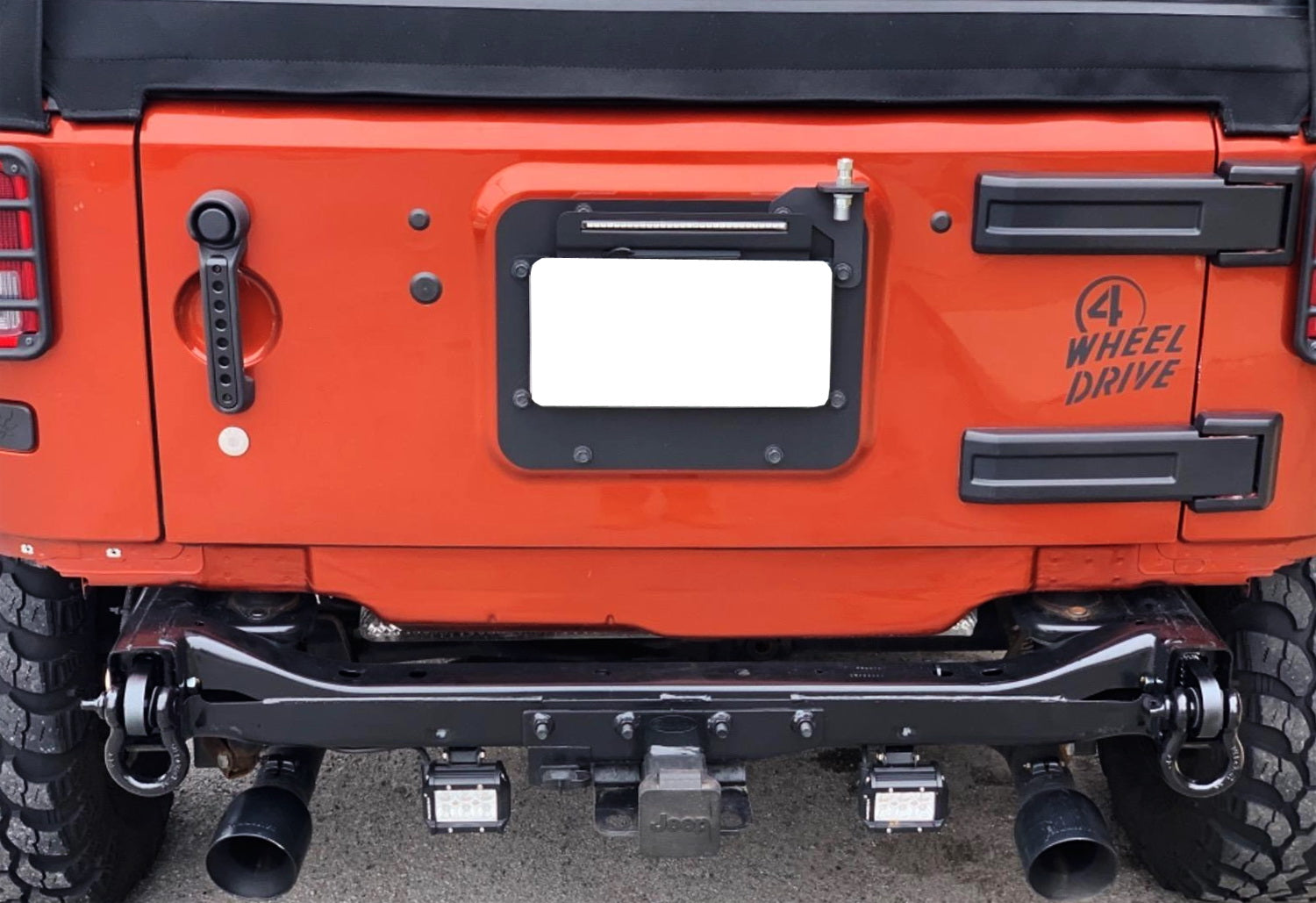 Heavy Duty Dual CB Antenna Mounting Bracket for 2007-2018 Jeep Wrangler JK Unlimited - Durable Off-Road Accessory for Jeep Enthusiasts - Perfect for Adventure, Camping & Off-Road Communication
