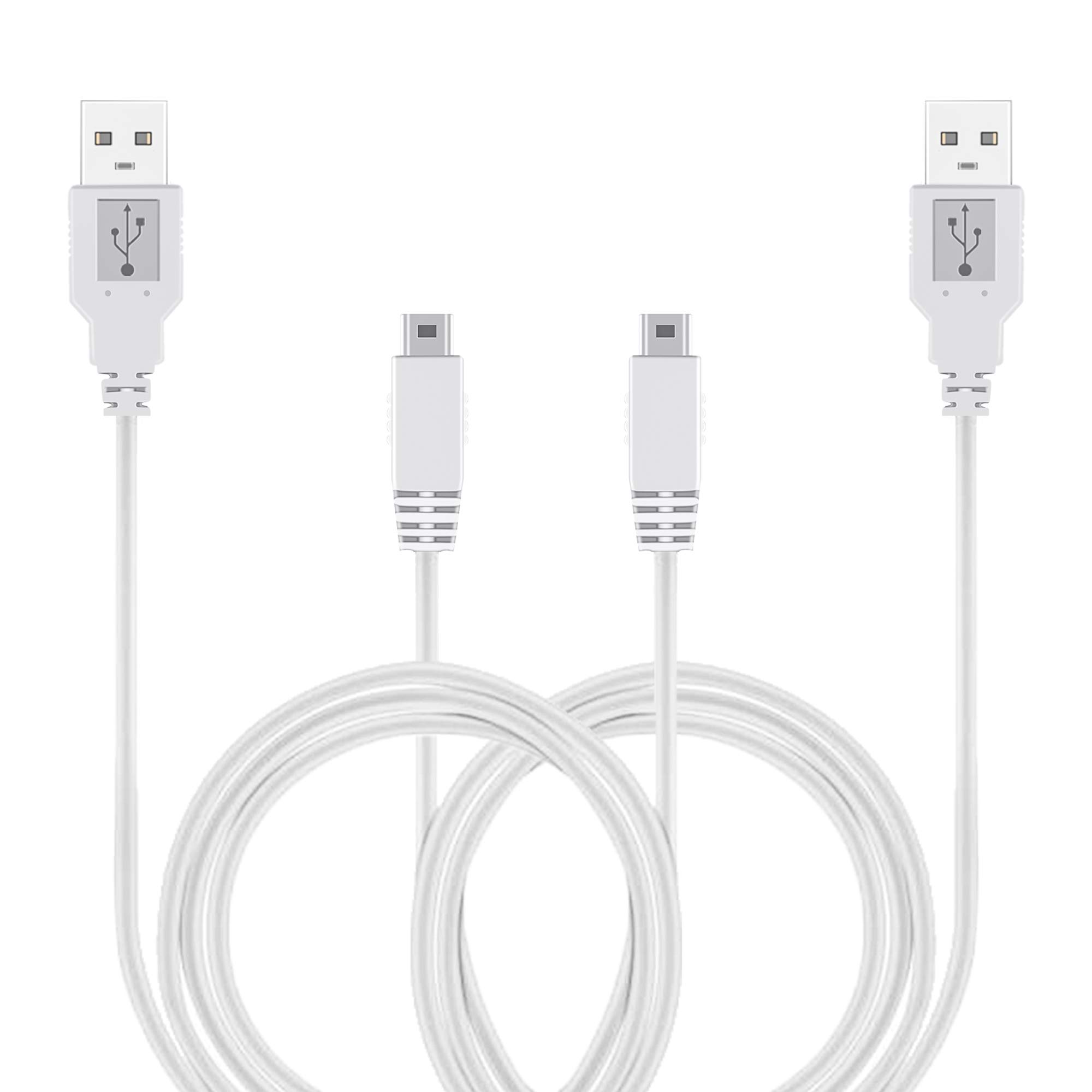 2-Pack 10FT Wii U Gamepad Charger Cable & AC Power Adapter - Fast Charging Cord for Nintendo Wii U Gamepad Remote Controller - Perfect for Gaming Sessions & Home Entertainment Setup