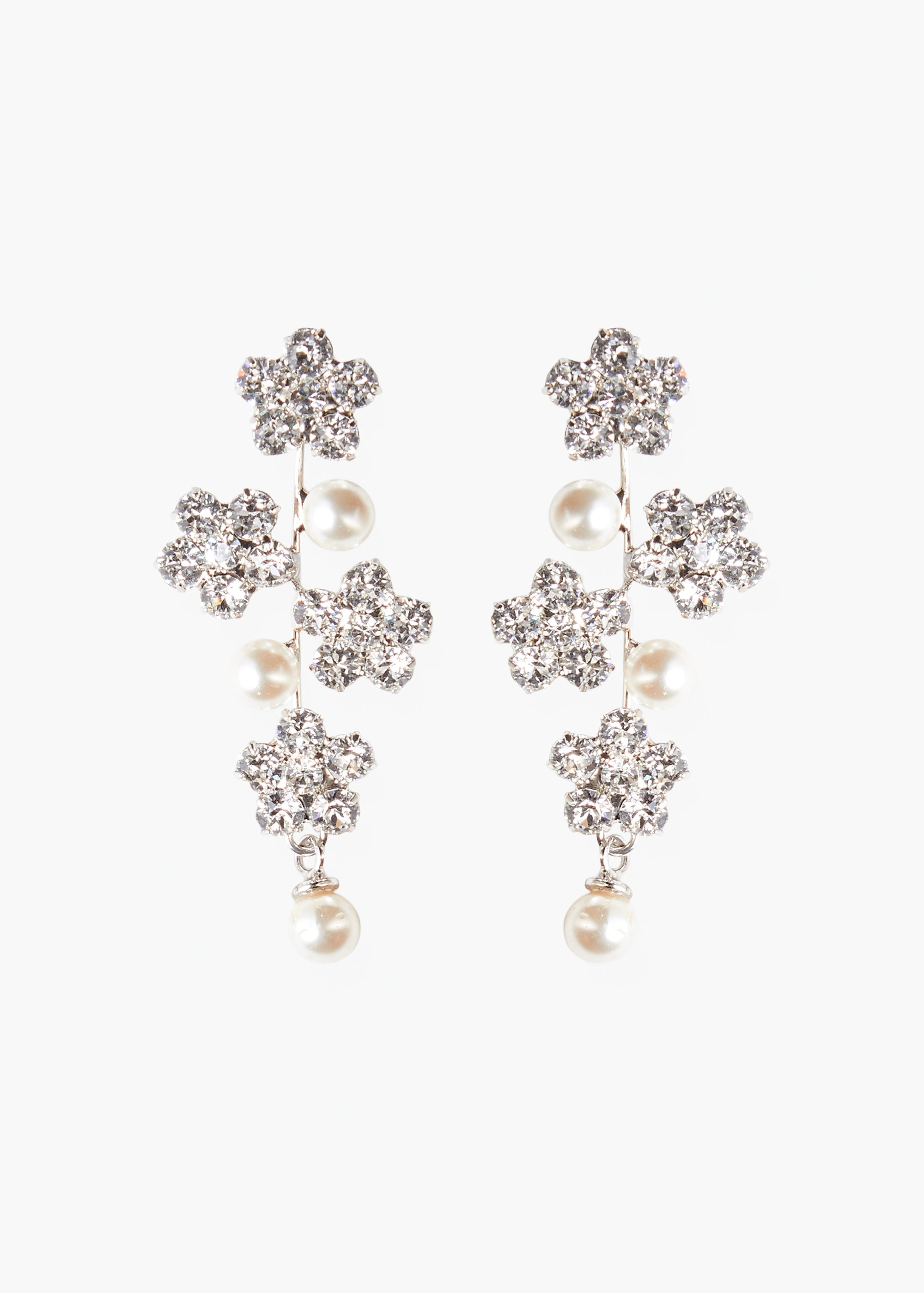 Elegant Aria Crystal Earrings for Women - Sparkling Dangle Drop Earrings for Party, Wedding & Evening Wear