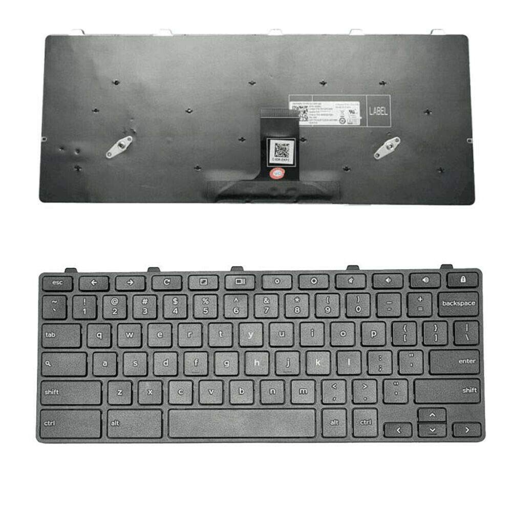 Original Black English Laptop Keyboard Replacement for Dell Chromebook 11 3100 - Compatible with Dell Chromebook 11 3100 Series | Perfect for Typing, Coding & Office Work
