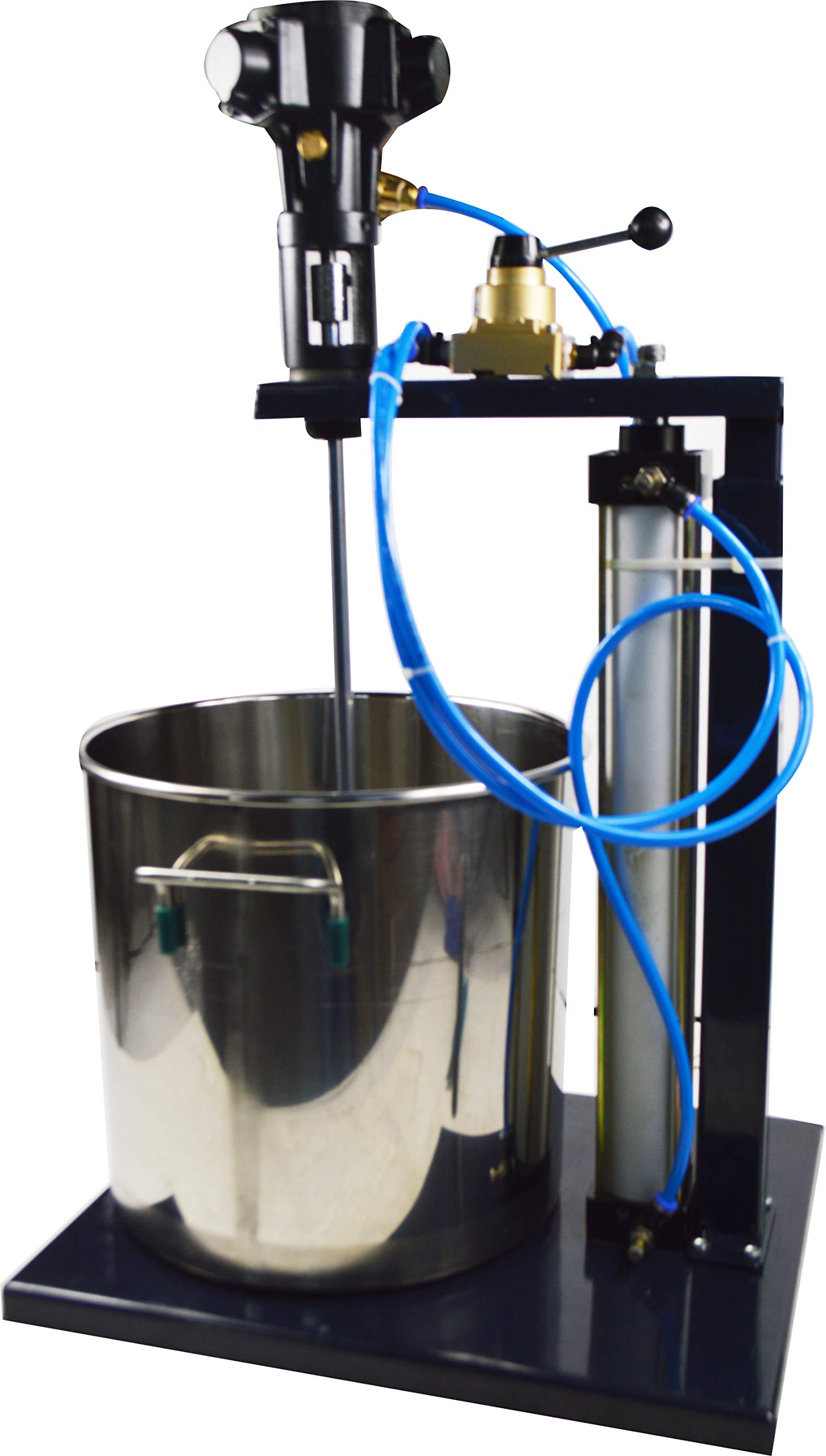 **INTBUYING 5 Gallon Pneumatic Paint Mixer - Stainless Steel Barrel with Stand - Professional Coating Blender for Paint, Epoxy, Resin - Perfect for DIY Projects, Auto Body Shops & Industrial Use**