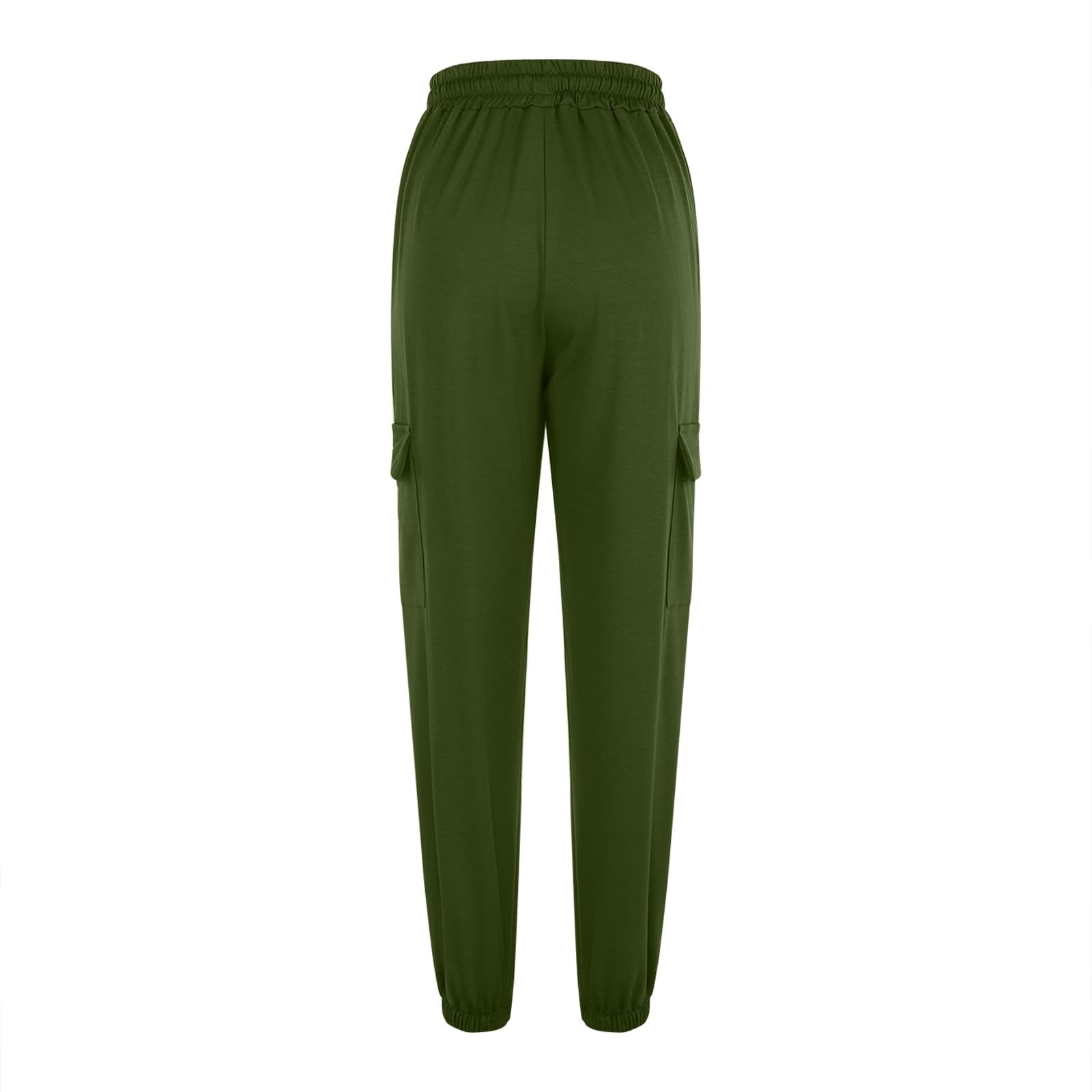 Women's Fleece-Lined Cargo Sweatpants - High Waisted Baggy Joggers with Drawstring & Wide Straight Leg (2024 Fashion) - Perfect for Lounge Wear, Workouts, and Casual Outfits