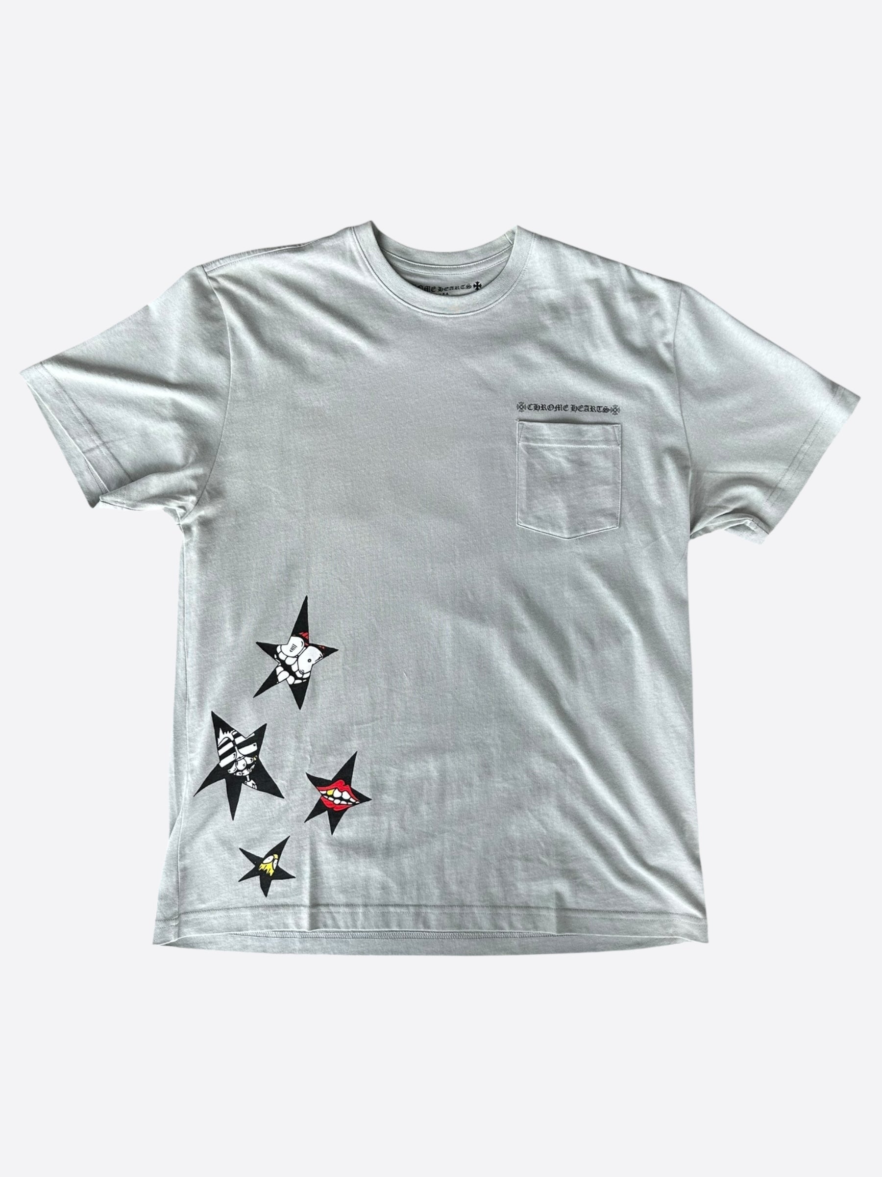 Chrome Hearts Matty Boy Grey Graphic T-Shirt - Stylish Streetwear for Men | Perfect for Casual Outfits, Concerts, and Urban Fashion