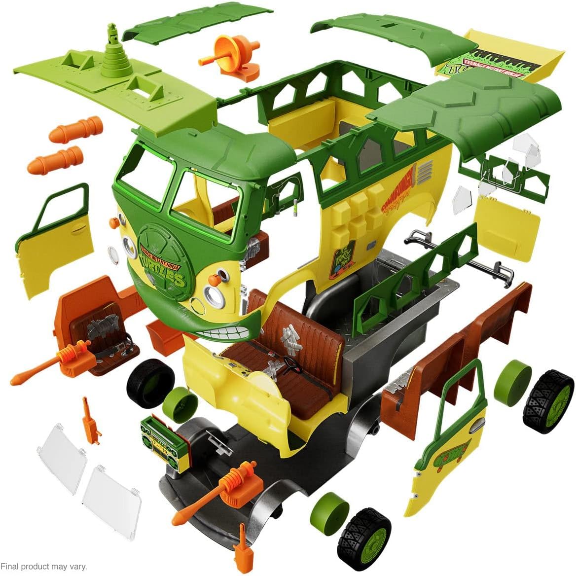 Super7 Teenage Mutant Ninja Turtles Ultimates Party Wagon Vehicle - Collectible Action Figure Playset for TMNT Fans, Perfect for Display & Play Scenes