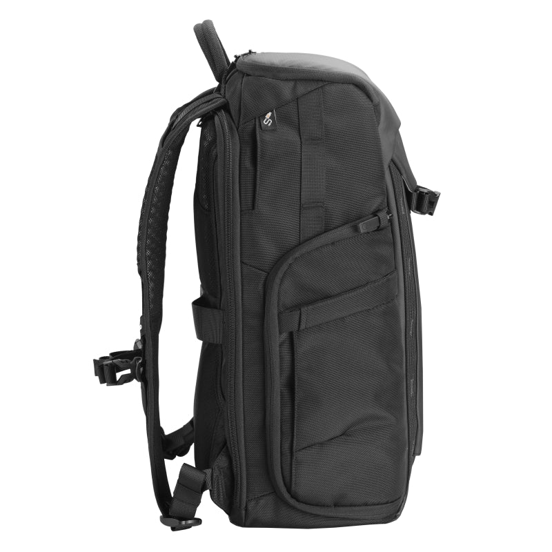VEO Adaptor R48 Black Camera Backpack with USB Charging Port & Rear Access - Professional DSLR/SLR Camera Bag for Photographers, Travel & Outdoor Photography Gear Storage